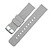 BARTON WATCH BANDS 22mm Cool Grey Soft Silicone Quick Release Straps