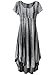 JayJay Women Boho High Low Casual Maxi U-Neck Short Sleeve Tie Dye Print Long Dress with Pocket