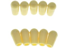 Dopro 10-Pack American #8-32 Thread 3 Way Toggle Switch Cap Switch Tip Knob for USA Les Paul Pickup Selector Switch/Switchcraft Switch Aged Cream