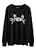 MIXMAX Girls Teens Women Cute 3D Emoji Monkey Pattern Sweatshirt Pullover
