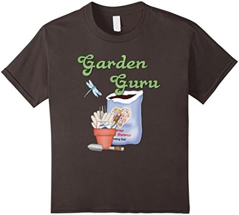 unisex-child Garden Guru Gardening t-shirt  10 Asphalt