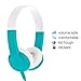 BuddyPhones Explore Non Foldable - Kids Volume Limiting Headphones - Built-In Audio Sharing Cable and In-Line Mic - Compatible with Fire, iPad, iPhone and Android Devices- Green