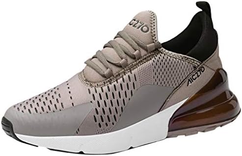 Fashion Men's Running Trainers Air Shock Absorbing Athletic Walking Gym Shoes Leisure Athletic Flat Breathable Mesh Shoes Non-Slip Lightweight Sneakers