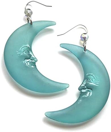 Amazon タリナ タランティーノ Tarina Tarantino ムーンピアス 顔のある三日月のピアス ジェイドグリーン 並行輸入品 ピアス 通販