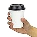 Fit Meal Prep 100 Pack 8 oz Disposable Coffee Cups with Lids and Stirrers, Premium To Go Coffee Cups with Lids, Leak Proof Paper Travel Coffee Cups for Cold/Hot Beverage, Durable for Office Business