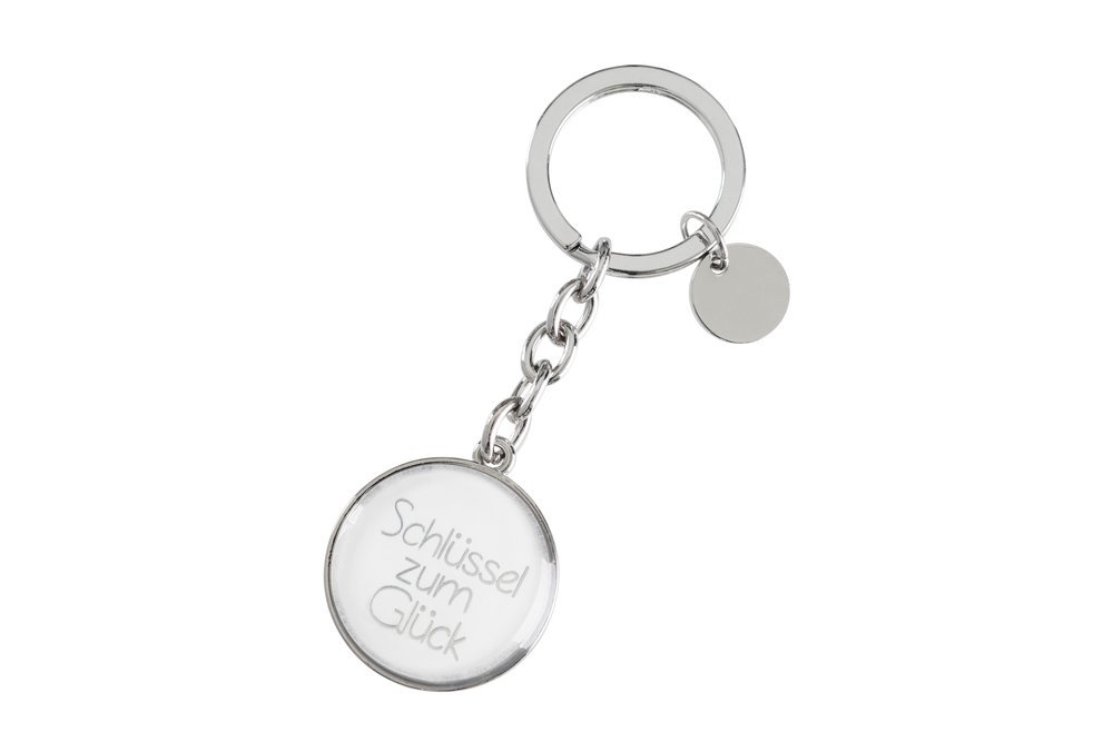 Cabochon Key to Good Luck Silver