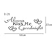 Iuhan Fashion Always Kiss Me Goodnight Home Decor Wall Sticker Decal Bedroom Vinyl Art Mural