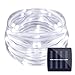 LE® 23ft LED Solar Rope Lights, Waterproof, 50 LEDs, 1.2 V, Daylight White, Portable, with Light Sensor, Outdoor Rope Lights, Ideal for Christmas, Wedding, Party