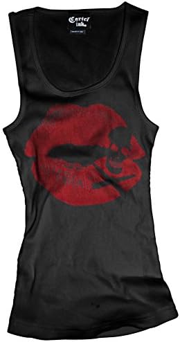 Women's Cartel Ink Kiss of Death Beater Tank Top Black L