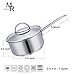 Mr Rudolf Chef's Classic 18/10 Stainless Steel 1 Handle Saucepan with Glass Lid 1.3 Quart Dishwasher Safe PFOA Free 16cm 1.25 Liter…