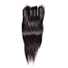 Unice Hair 3 Way Part 1pc 4x4 Lace Closure with Virgin Brazilian Straight Human Hair 3 Bundles Weaves Natural Color (12 14 16+10inch closure)