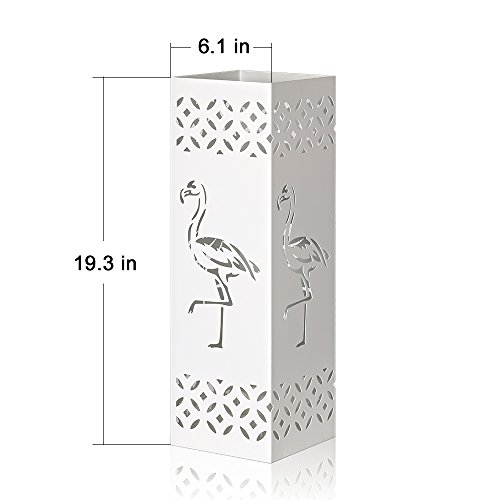 Umbrella Stand Holder Extra Large Umbrella Rack for Canes Walking Sticks Umbrella Container with Removable Drip Tray and 2 Hooks