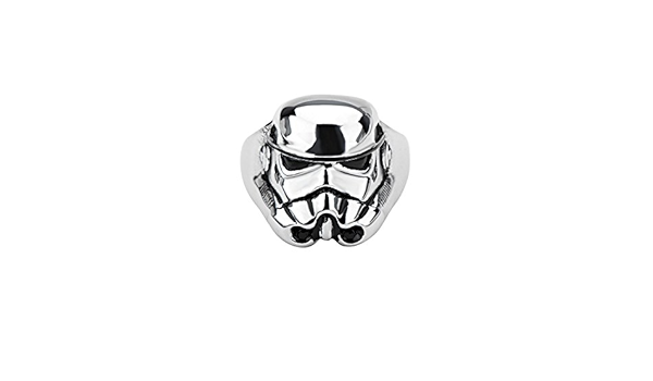 Star Wars Original 3d Stormtrooper Casco Anillo De Moda 316 Acero Inoxidable Papelera 60 Amazon Es Joyeria