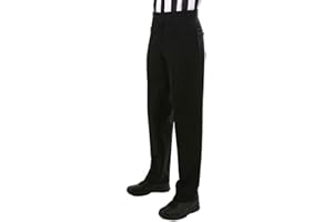 SMITTY OFFICIAL'S APPAREL Smitty | BKS-287 | Premium Lightweight 4-Way Stretch Flat Front Official's Pants | Slash | Basketball Wrestling | Referee