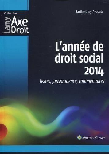 L' année de droit social 2014