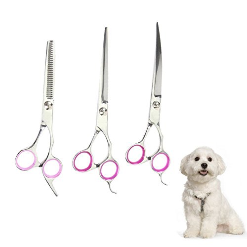 ColorPet-Curved-Scissor-Set-Perfect-For-Pet-Grooming-Durable-Stainless-Steel-Provided-With-Pouch-Comfortable-Functional-And-Very-Ergonomic