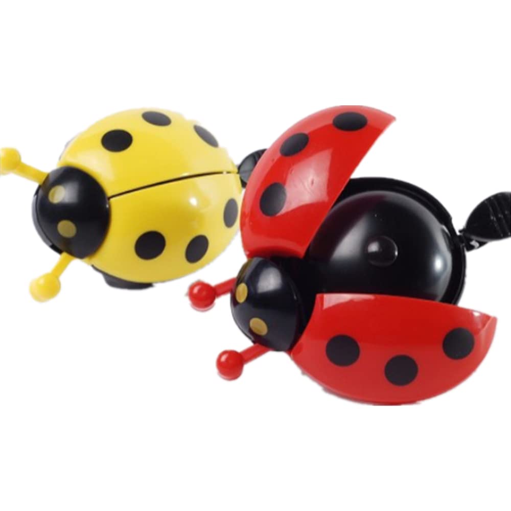 Luoyuanjia 2 PCS Bike Bell Cute Bicycle Bell Kids Bicycle Bell Ring Animal Ladybug Shape Toddler Bike Bell Ladybug Bell Bike Accessories for Children Outdoor Fun