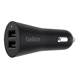 Belkin 2-Port 4.8-Amp USB Car Charger (2.4 Amp per Port)