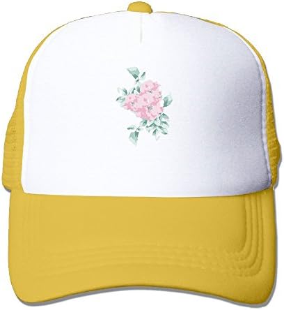 Pink Flowers Unisex Mesh Hat Baseball Cap Cotton Peak Cap