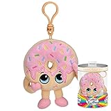 Whiffer Sniffers Farrah Frosted Strawberry Donut Scented Plush Backpack Clip, 4.5 in