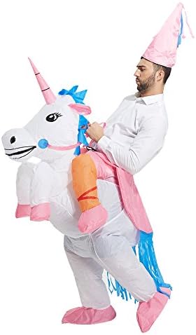 TOLOCO Inflatable Unicorn Rider Costume | Inflatable Costumes For Adults Or Child | Halloween Costume | Blow Up Costume