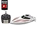 SZJJX RC Racing Boat 2.4Ghz Remote Radio Controlled Boats 4CH 20KM/H High Speed, Transmitter with LCD Screen, with Two Hatches SJ102