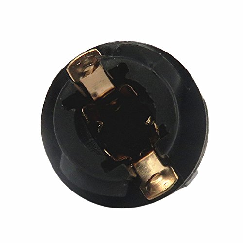 WLJH 6pcs Canbus Error Free T5 74 37 27 17 2721 3030SMD Led Dash Lights Bulbs Gauge Cluster Dashboard Instrument Panel Light Lamps Bulb Twist Lock Socket (Red)