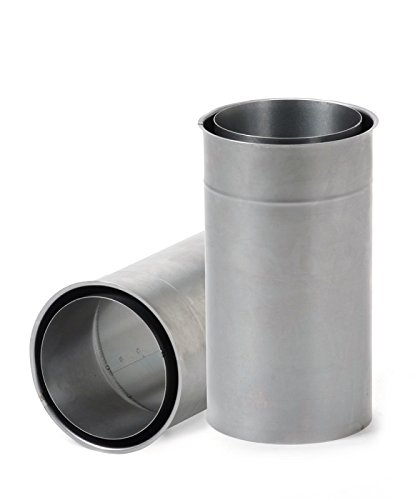 FIREFIX R150/WDV Double Wall Chuck Fits 2 mm Thick 150mm Diameter Stove Pipes/Smoke Pipes - Extended - for Stoves and Fireplaces - Unpainted