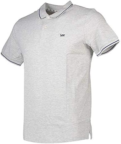 Pique Polo Camiseta, Hombre, Gris (Sharp Grey), Large