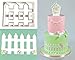 Mity rain The Easiest Pastry cutters/Bamboo Fence Cookie Cutter Set,Picket Fence Cookie Cutter,CupCake Decorating Gumpaste Fondant Mold