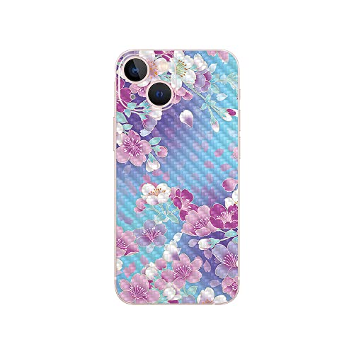 MightySkins Carbon Fiber Skin Compatible with Apple iPhone 13 - in Bloom | Prot…