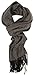 Love Lakeside-Men's Cashmere Feel Winter Plaid Scarf Blue Grey Black