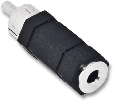 Indigo Banana 3.5 mm Stereo to RCA Mono Phono Adapter - Black
