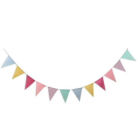 LUOEM Wimpelkette Wimpel Banner Dekoration für Hochzeit Geburtstagsfeier