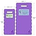 InSassy Garden Kneeler Pad - Kneeling Mat for Gardening Baby Bath Yoga Exercise & Prayer - High Density Foam Knee Pad for Work, Purple (Large - 18 x 8 1/4 x 4/5 Inches)
