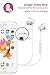SoundPEATS Magnetic Wireless Earbuds Bluetooth Headphones Sport in-Ear IPX 6 Sweatproof Earphones with Mic (Super Sound Quality Bluetooth 4.1, aptx, 8 Hours Play Time, Secure Fit Design) (Pink)