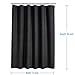 AmazerBath Plastic Shower Curtain, 72 x 84 Inches PEVA Shower Curtain with Heavy Duty Clear Stones and Grommet Holes, Waterproof Thick Bathroom Plastic Shower Curtains-Black