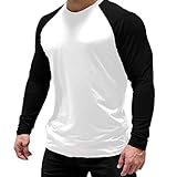 Magiftbox Men's Long Sleeve Seamless Pullover Sweatshirt Lightweight Active Jogging Running Workout Muscle Shirts T14