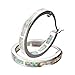 Adeser Jewelry Girls 925 Promise Hoop Silver Earrings Lab Opal Wedding Engagement Gift Hoop Stud Earrings for Her