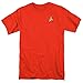 Popfunk Star Trek Engineering Uniform Shirt & Stickers (Red, Medium)