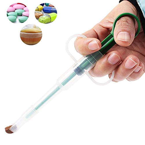 Kathson Pet pill shooter for cats and dog with Soft Tip Medical Feeding Tool Silicone Syringes
