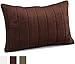 Brentwood Quilted Plush Memory Foam 13 by 18-Inch Pillow, chocolate