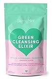 SkinnyMint Green Cleansing Elixir. Greens Superfood Powder containing 22+ Whole Foods (Wheat Grass, Spirulina, Chlorella) Probiotics, Fiber. Non GMO, Gluten Free, Vegan, Keto Approved