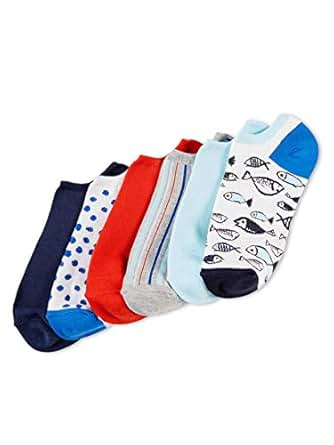 HUE Women's Cotton Liner No-Show Sock, 6-Pack
