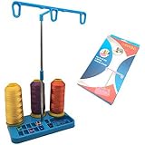 Support à Bobines New Brothread - 3 Porte-Fils Léger Pour Machine à Coudre Et Broderie - Noir