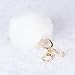 DZT1968® Solid Color Imitate Rabbit Fur Ball Keychain Handbag Key Ring Car Key (White)
