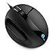 1byone Ergonomic Mouse, USB Wired Optical Mouse with Adjustable DPI and LED lights, 6 Buttons, Black