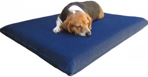 Quantity = 2 Small Medium Memory Foam Pad Pet Bed + External Denim cover + Waterproof case for dog and cat