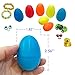 UNGLINGA Pre Filled Easter Eggs with Toys Inside Plastic Surprise Egg Hut Easter Basket Stuffers for Boys Girls - Pull Back Cars, Eyes Finger Puppet, Light Up Ring, Bead Bracelets