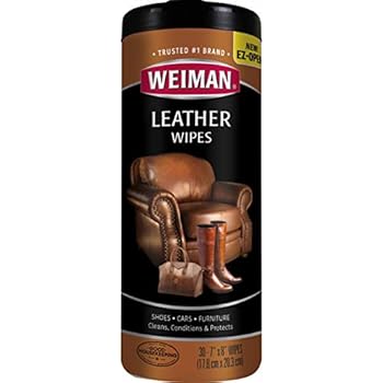 Amazon Com Weiman Leather Wipes Clean And Condition Car Seats